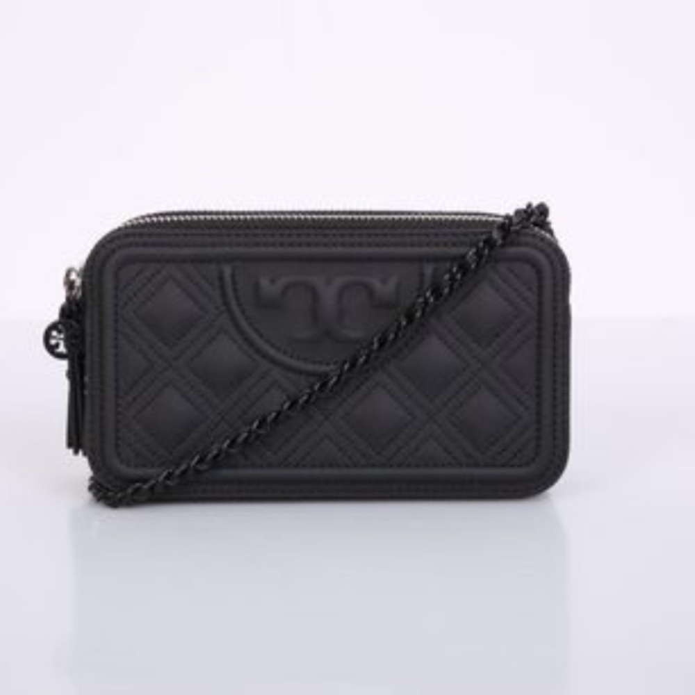 NWT Tory Burch Black Matte Mini Flemming